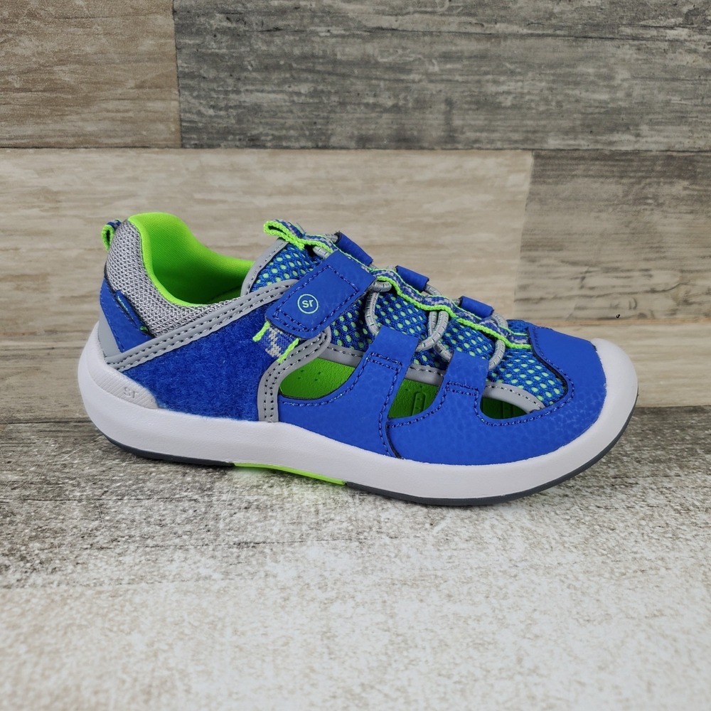 Stride Rite SRT Wade 2.0 Kids Shoes Sz 9.5 M Blue Hook-and-Loop Strap Sneakers